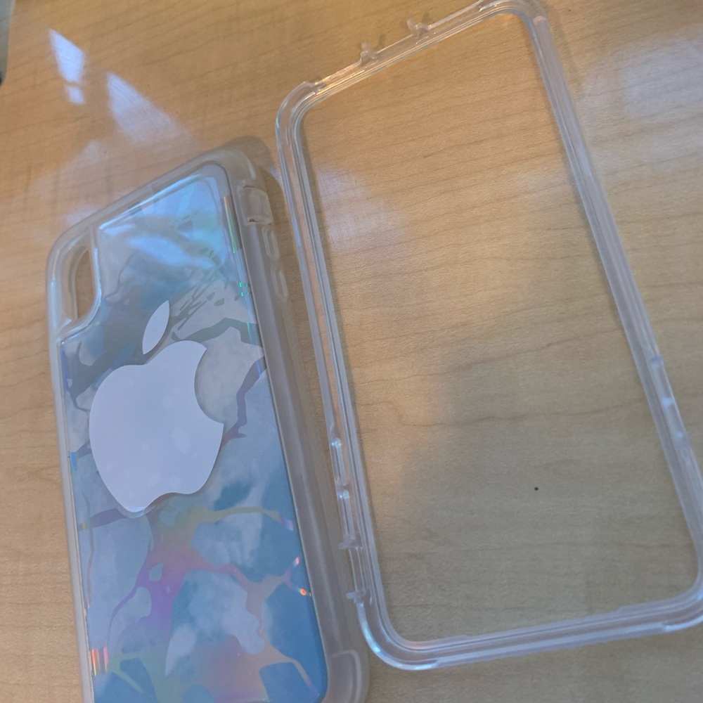 iPhone XS Max  two piece Cover never used Blue